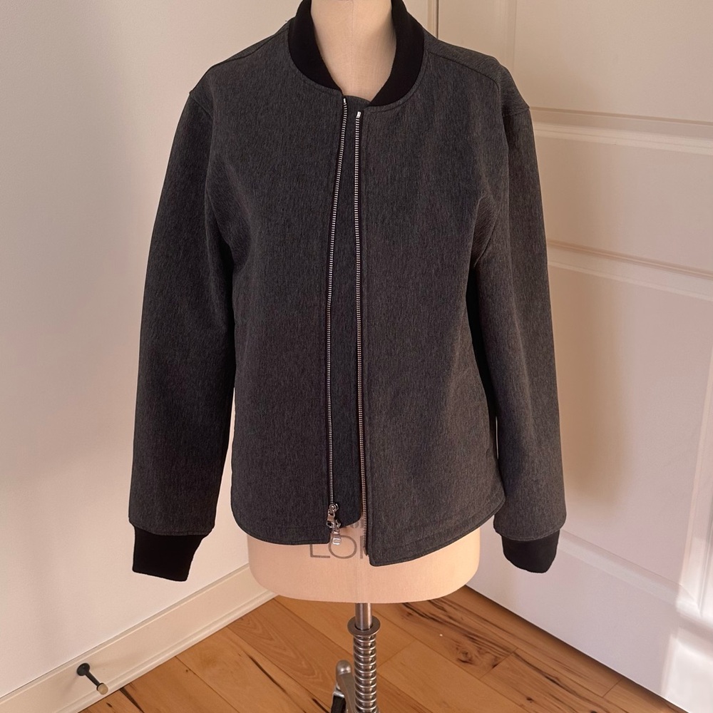 Men’s Banana Republic Bomber Jacket Size Medium Charcoal